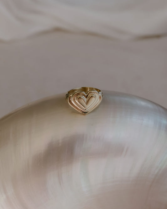 Giving Heart Signet - 9ct Gold