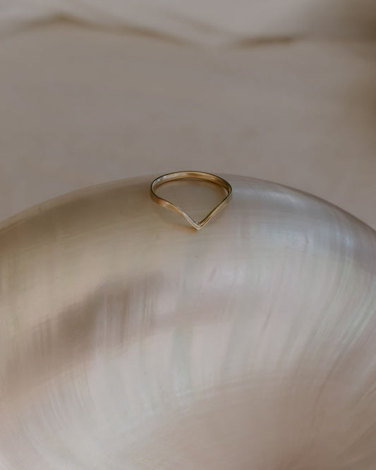 Wishbone ring - 9ct Gold